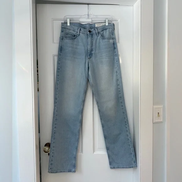 NWT Rag & Bone The Hattie Mid-Rise Full Length Light Wash Jeans in Size 28 - Picture 4 of 11